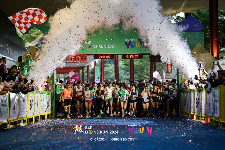Race photo from BAF LIONS RUN 2024