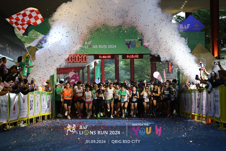 Race photo from BAF LIONS RUN 2024