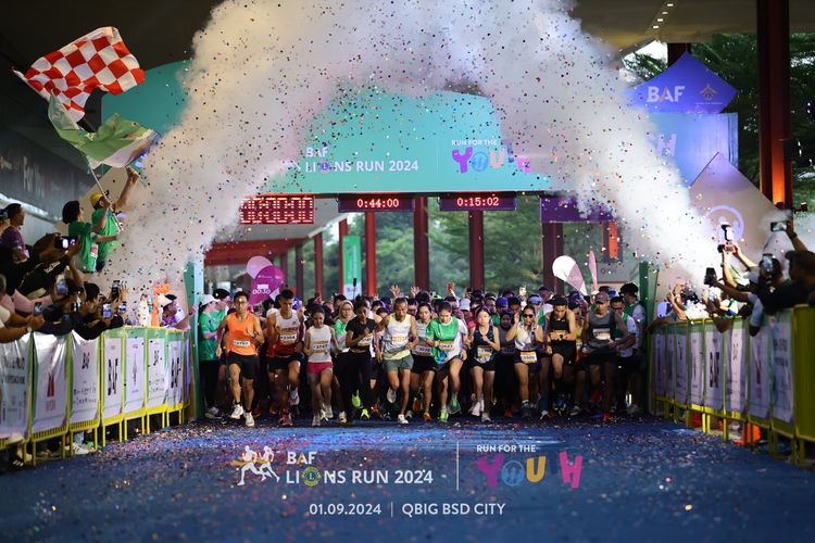 Race photo from BAF LIONS RUN 2024
