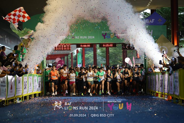 Race photo from BAF LIONS RUN 2024