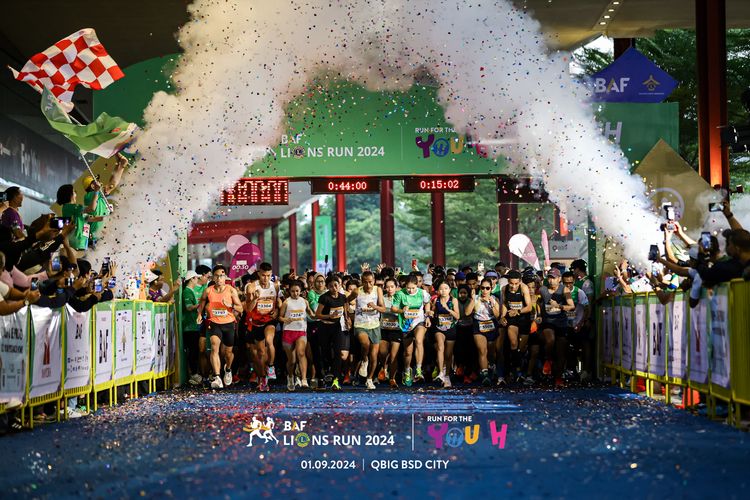 Race photo from BAF LIONS RUN 2024