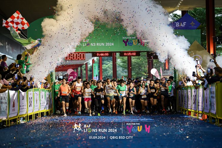 Race photo from BAF LIONS RUN 2024