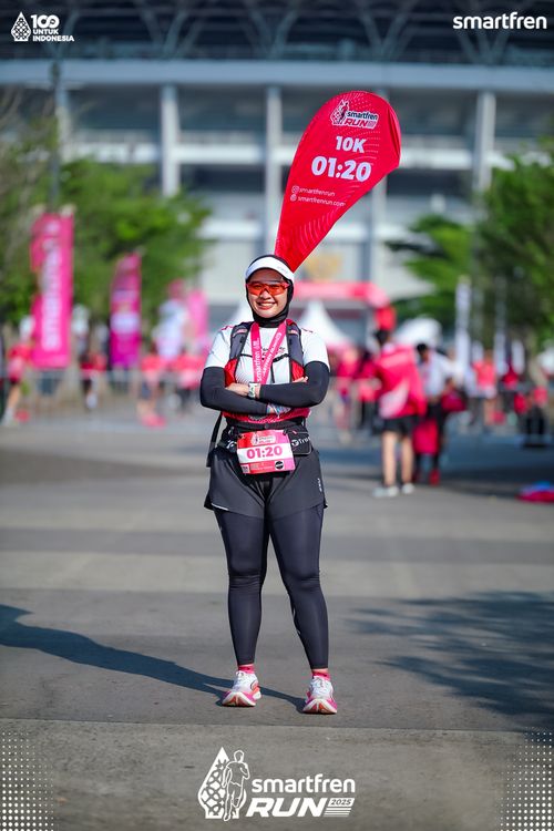 Race photo from Smartfren Run 2025 