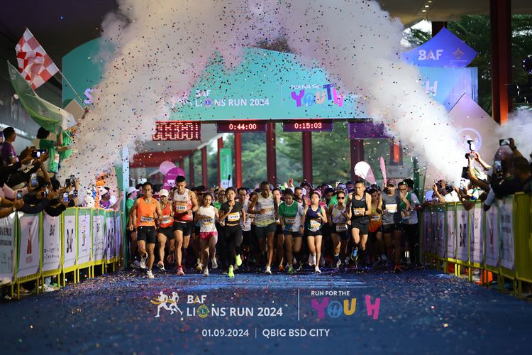 Race photo from BAF LIONS RUN 2024