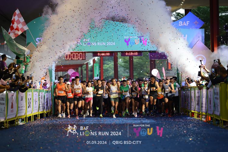 Race photo from BAF LIONS RUN 2024