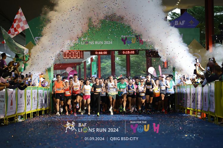Race photo from BAF LIONS RUN 2024