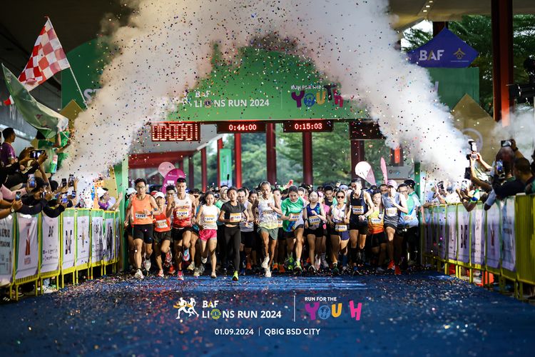 Race photo from BAF LIONS RUN 2024