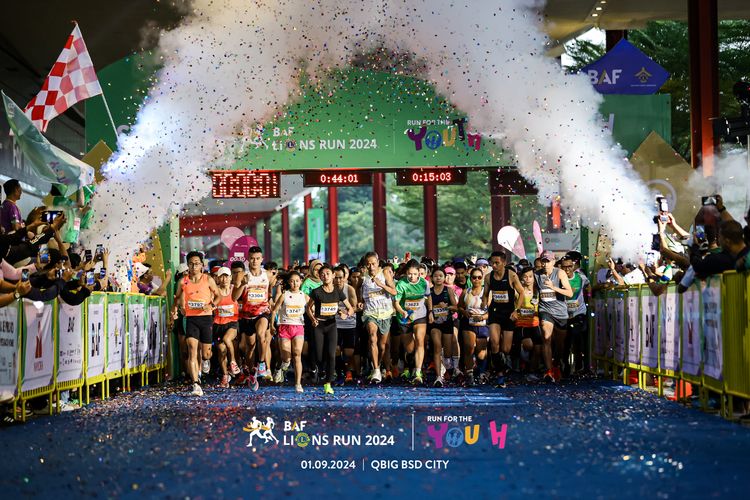 Race photo from BAF LIONS RUN 2024