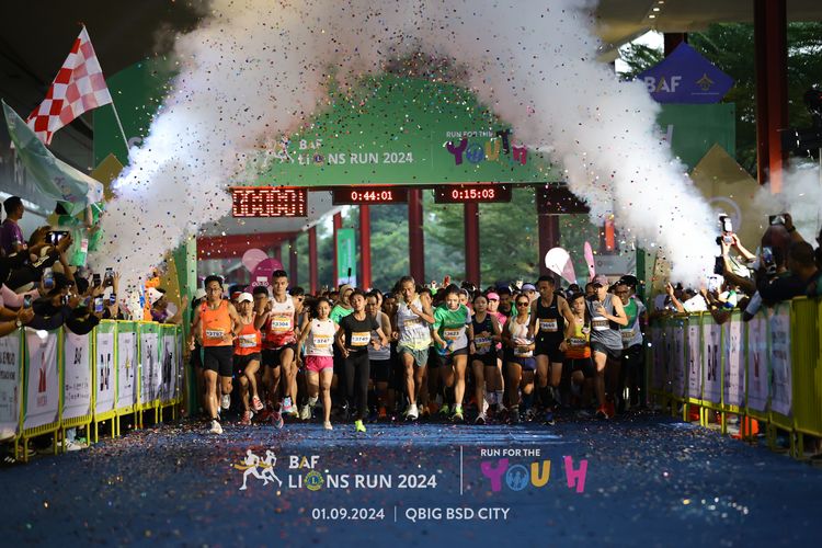 Race photo from BAF LIONS RUN 2024