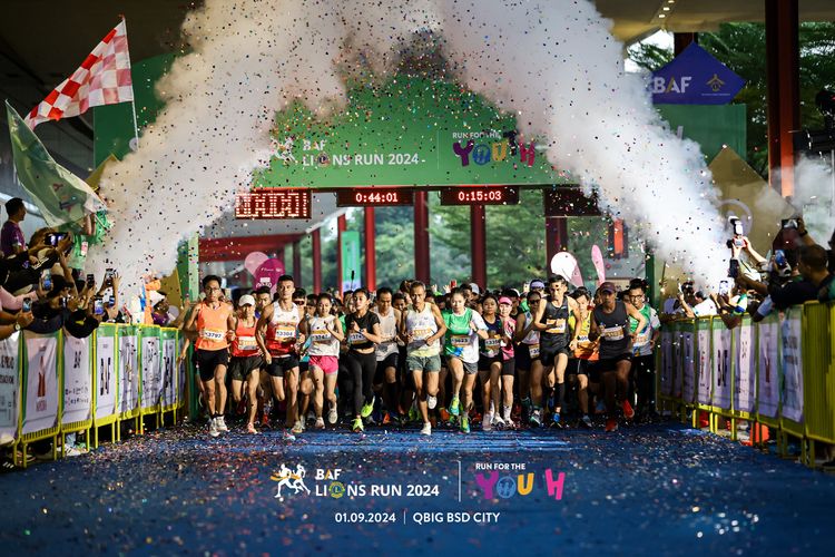 Race photo from BAF LIONS RUN 2024