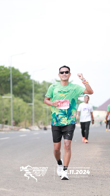 Race photo from Arutmin Borneo Run 2024