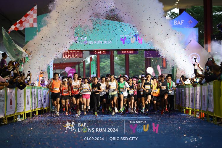 Race photo from BAF LIONS RUN 2024