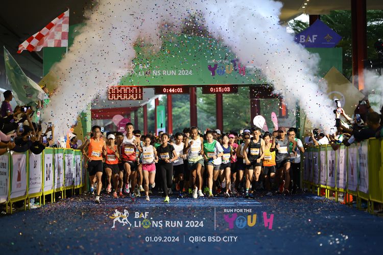 Race photo from BAF LIONS RUN 2024