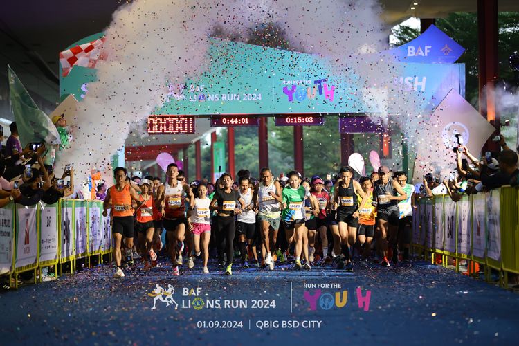 Race photo from BAF LIONS RUN 2024