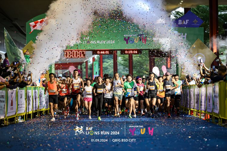 Race photo from BAF LIONS RUN 2024