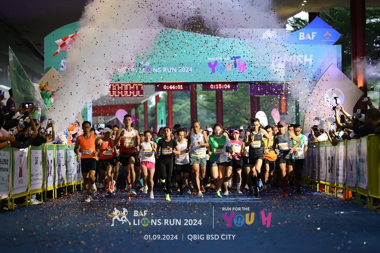 Race photo from BAF LIONS RUN 2024