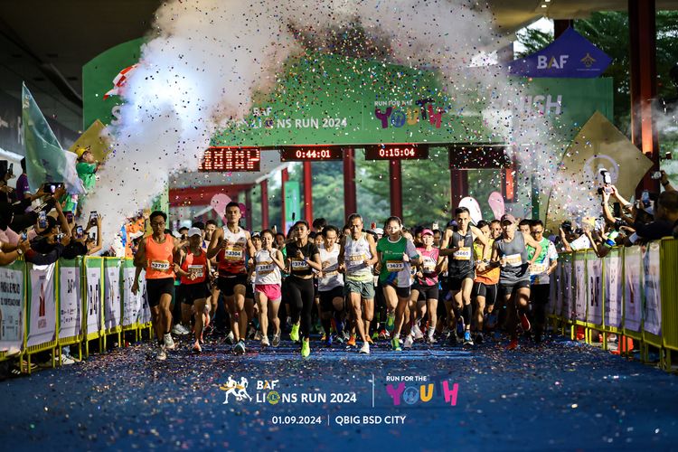 Race photo from BAF LIONS RUN 2024