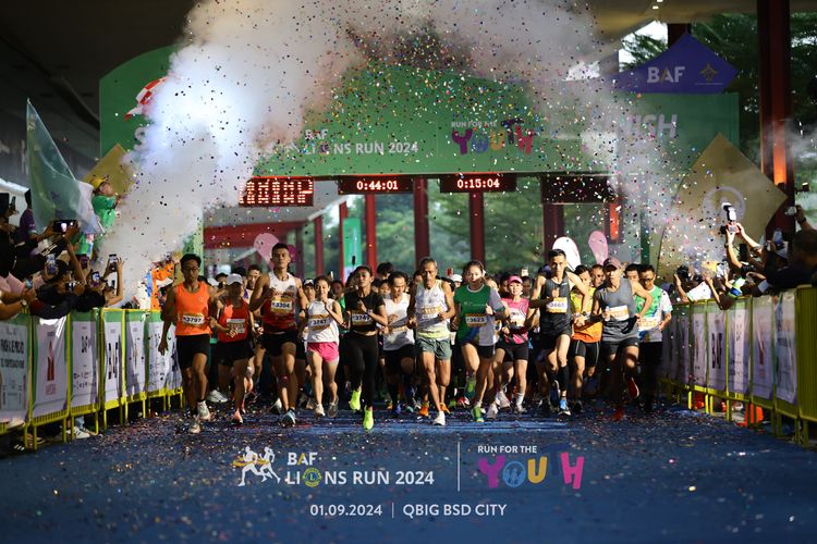 Race photo from BAF LIONS RUN 2024