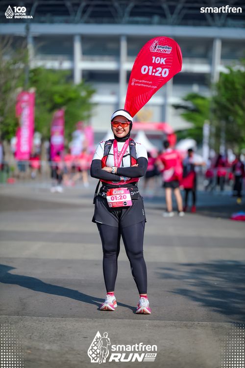 Race photo from Smartfren Run 2025 