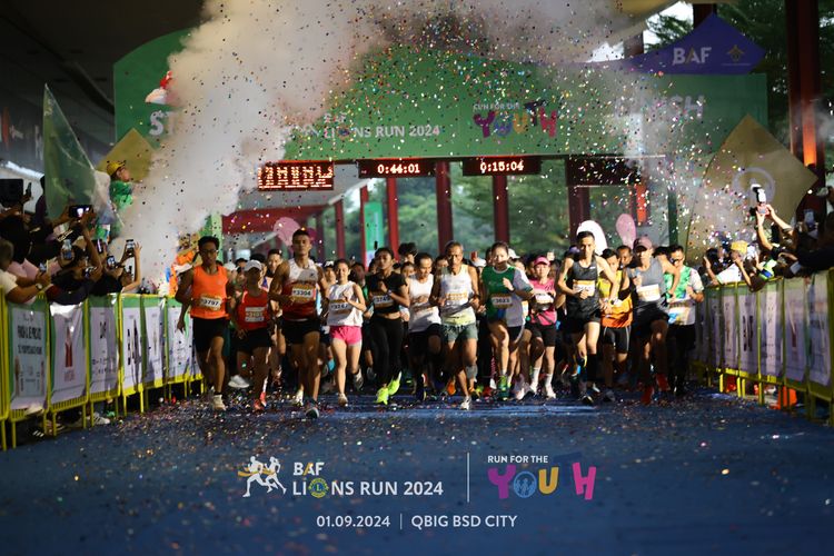 Race photo from BAF LIONS RUN 2024