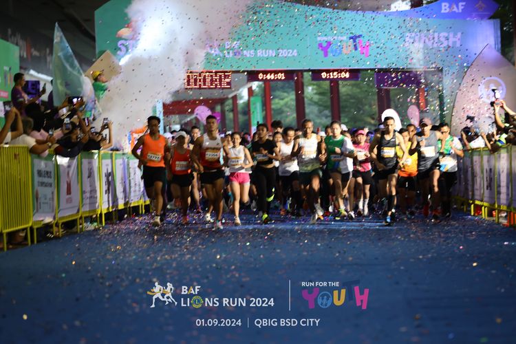 Race photo from BAF LIONS RUN 2024