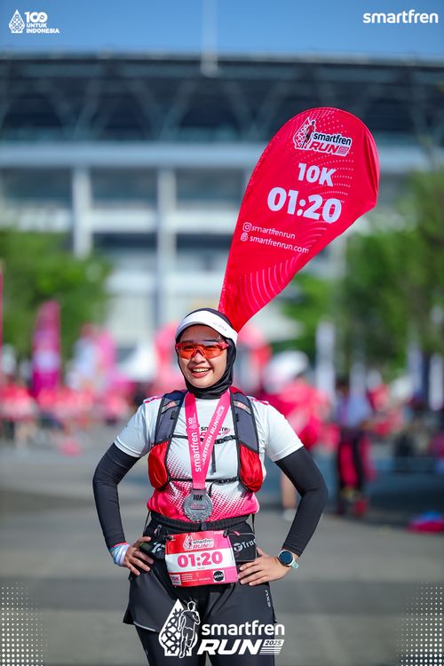 Race photo from Smartfren Run 2025 