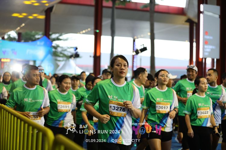 Race photo from BAF LIONS RUN 2024