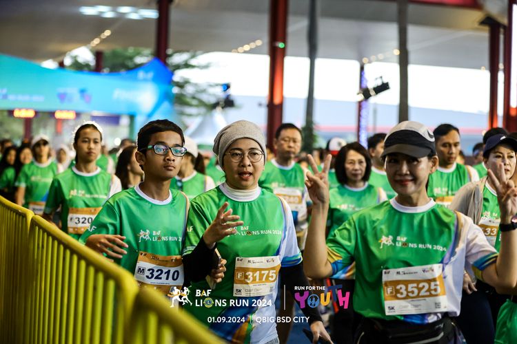 Race photo from BAF LIONS RUN 2024