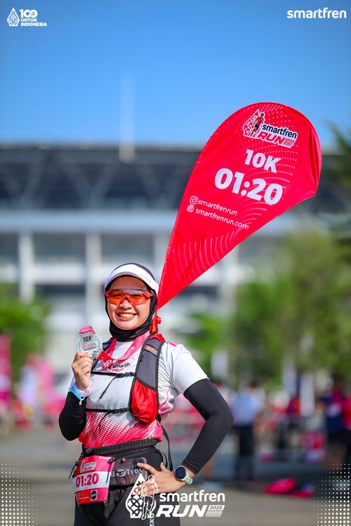 Race photo from Smartfren Run 2025 
