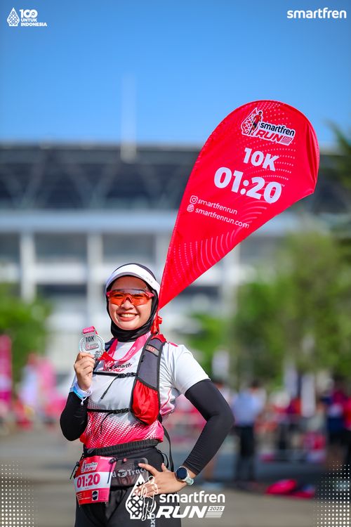 Race photo from Smartfren Run 2025 