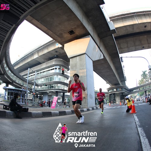 Race photo from SMARTFREN RUN 2026