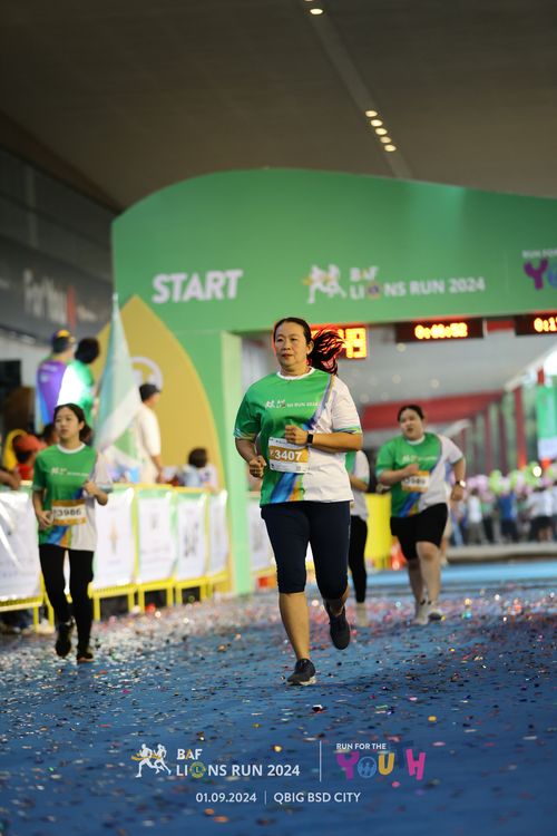 Race photo from BAF LIONS RUN 2024