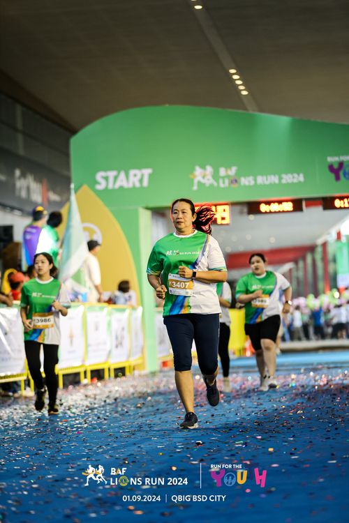 Race photo from BAF LIONS RUN 2024