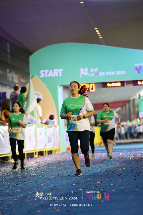 Race photo from BAF LIONS RUN 2024
