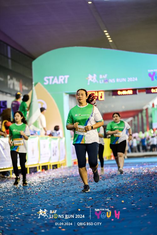 Race photo from BAF LIONS RUN 2024