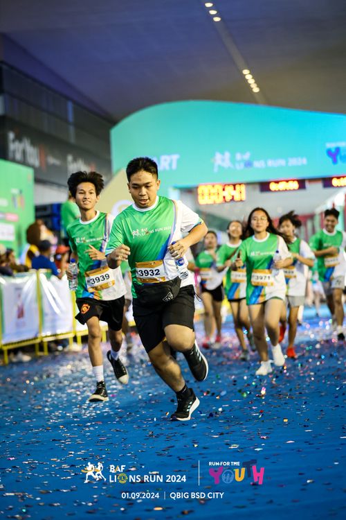 Race photo from BAF LIONS RUN 2024