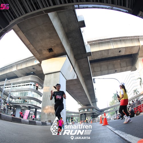 Race photo from SMARTFREN RUN 2026
