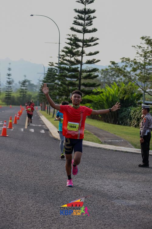 Race photo from CISANGKAN KBP CITY RUN 2025