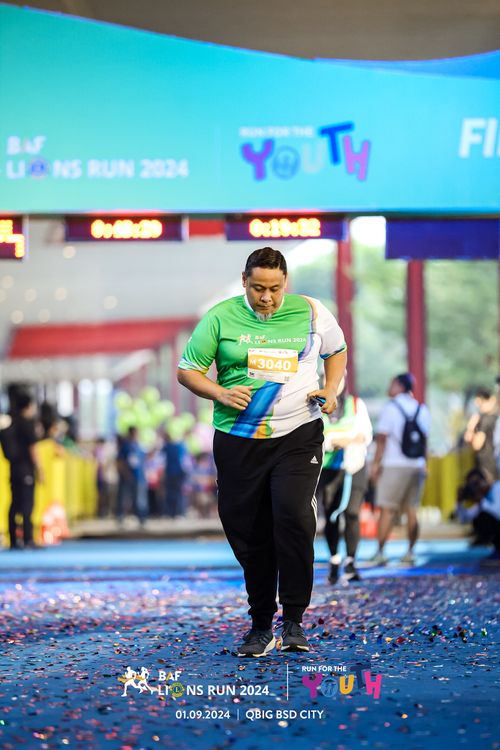 Race photo from BAF LIONS RUN 2024