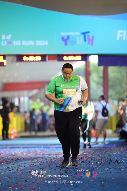 Race photo from BAF LIONS RUN 2024