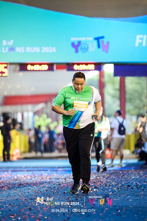 Race photo from BAF LIONS RUN 2024