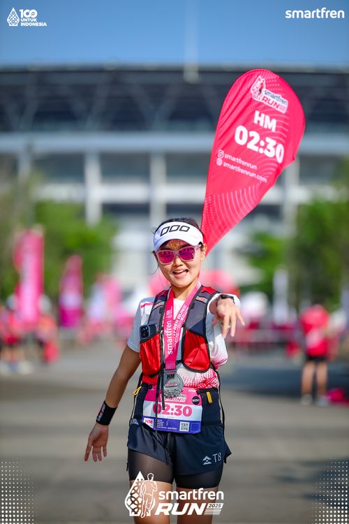 Race photo from Smartfren Run 2025 