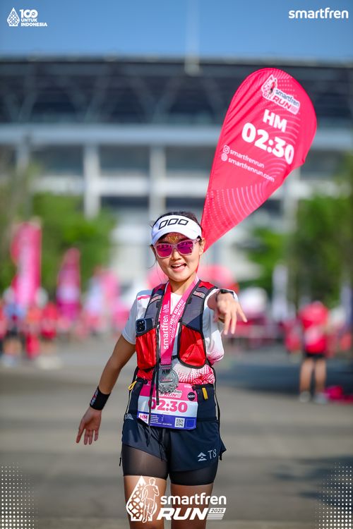 Race photo from Smartfren Run 2025 