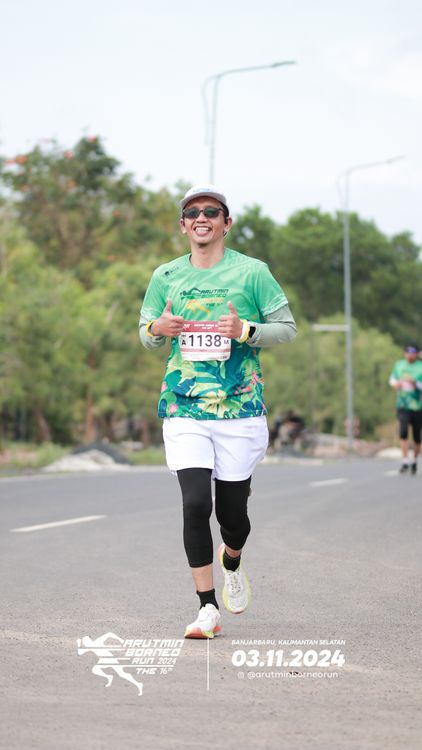 Race photo from Arutmin Borneo Run 2024