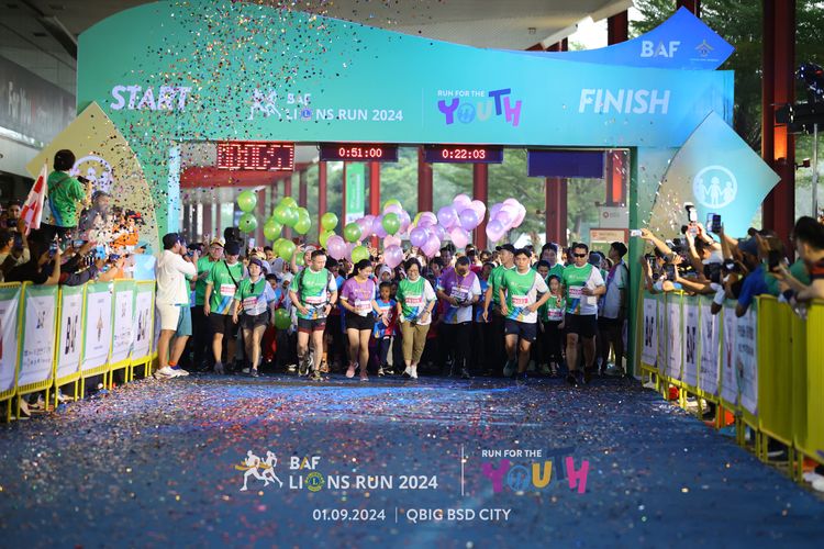 Race photo from BAF LIONS RUN 2024