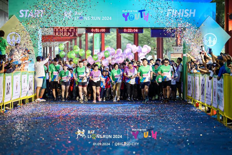Race photo from BAF LIONS RUN 2024