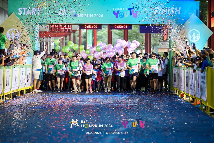 Race photo from BAF LIONS RUN 2024