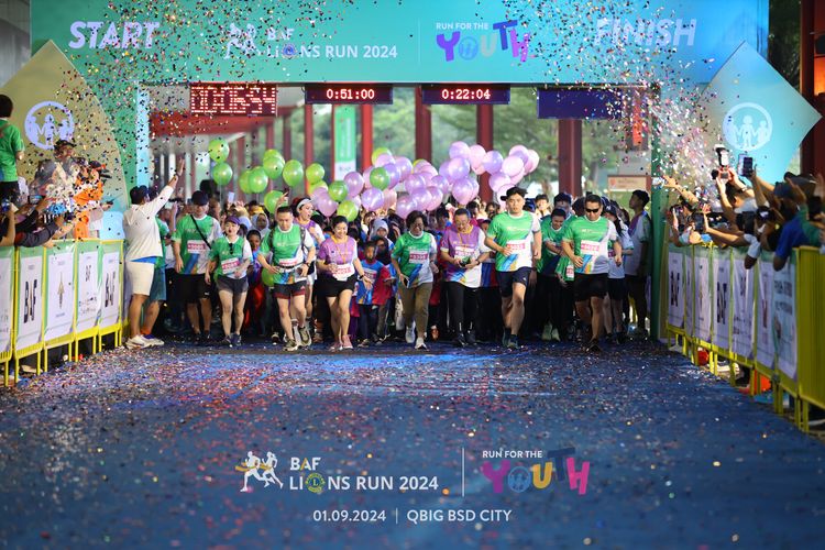 Race photo from BAF LIONS RUN 2024