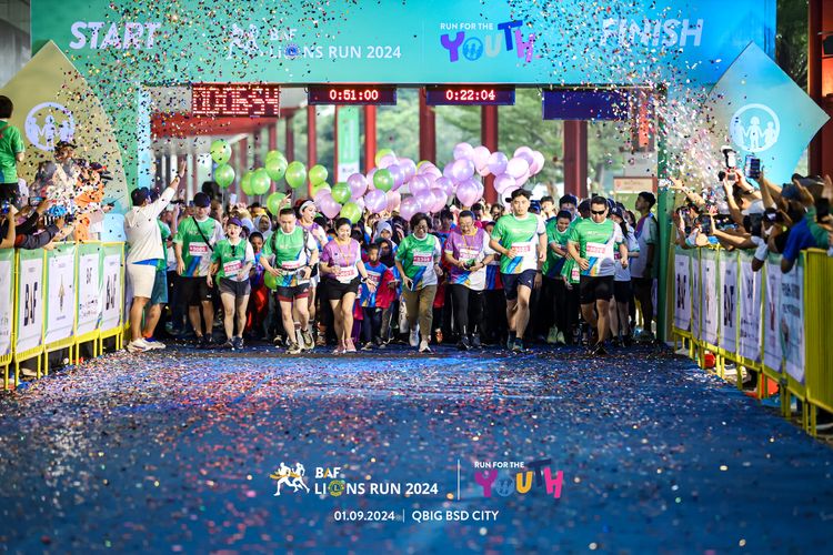 Race photo from BAF LIONS RUN 2024