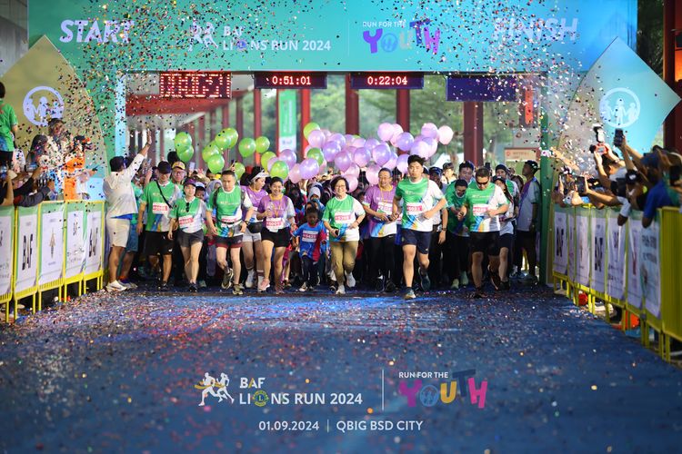Race photo from BAF LIONS RUN 2024